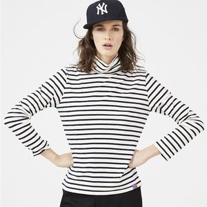 KULE The Turtleneck Cream/Navy size M